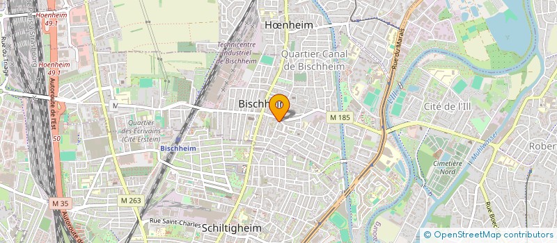 localisation de l'entreprise ESPACE CREPIS  BISCHHEIM