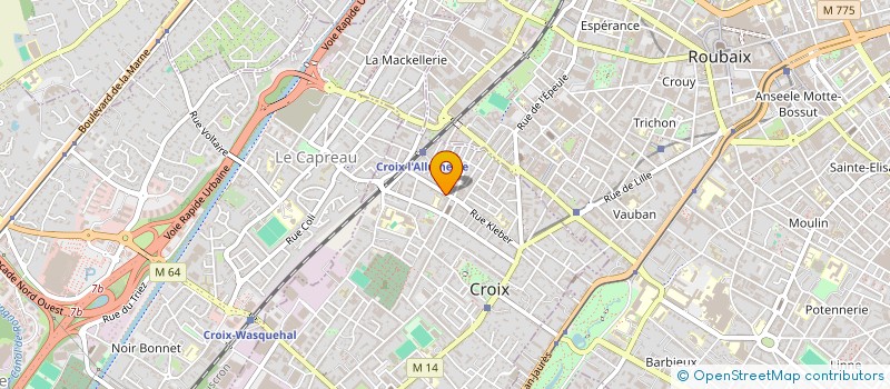 localisation de l'entreprise ESPACE CROISIEN DE L'AMITIE  CROIX