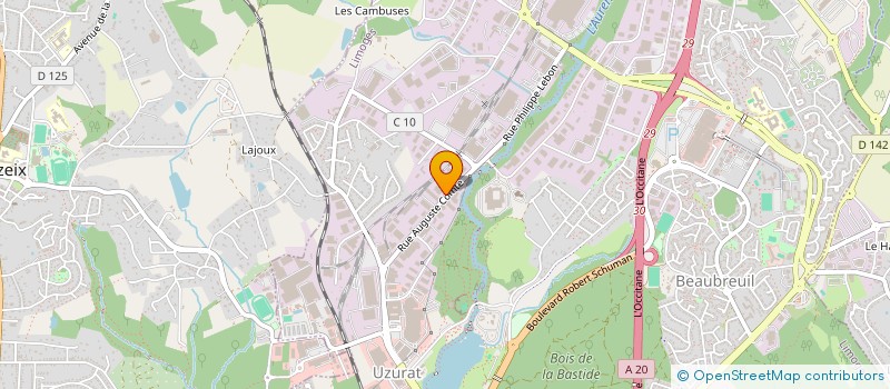 localisation de l'entreprise ESPACE CUEILLE TULLE à LIMOGES
