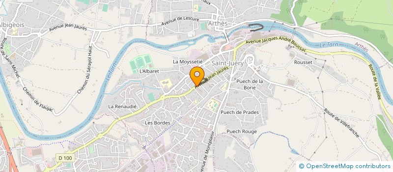 localisation de l'entreprise ESPACE CUISINES ET BAINS MORE à SAINT-JUERY