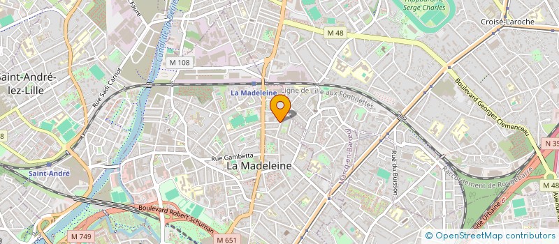 localisation de l'entreprise ESPACE CULINAIRE à LA MADELEINE