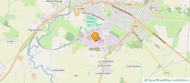 localisation de l'entreprise ESPACE CULINAIRE à DOMFRONT-EN-POIRAIE