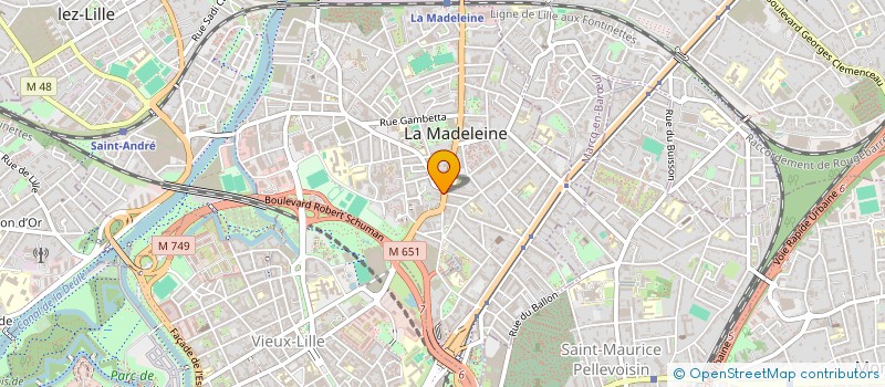 localisation de l'entreprise ESPACE CULINAIRE DES FLANDRES à LA MADELEINE