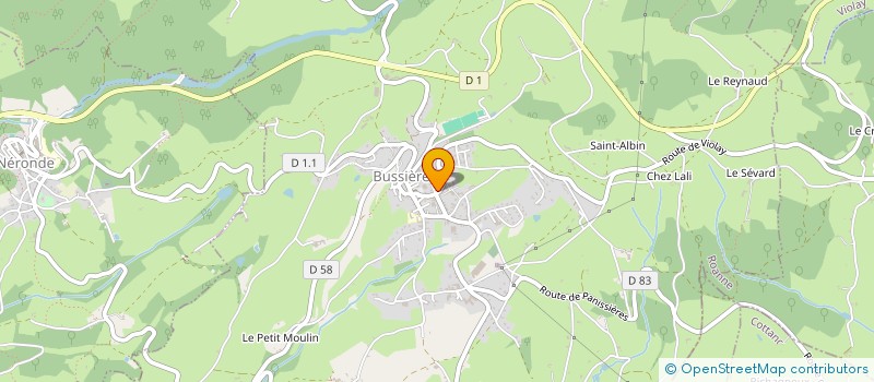 localisation de l'entreprise ESPACE CULTUREL DESVERNAY  BUSSIERES