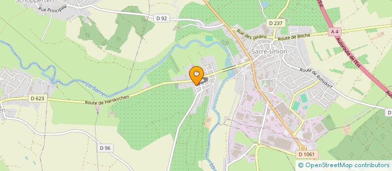localisation de l'entreprise ESPACE CULTUREL DU TEMPLE  SARRE-UNION