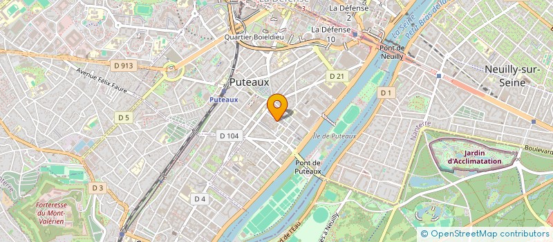 localisation de l'entreprise ESPACE CULTUREL INTERNATIONAL  PUTEAUX