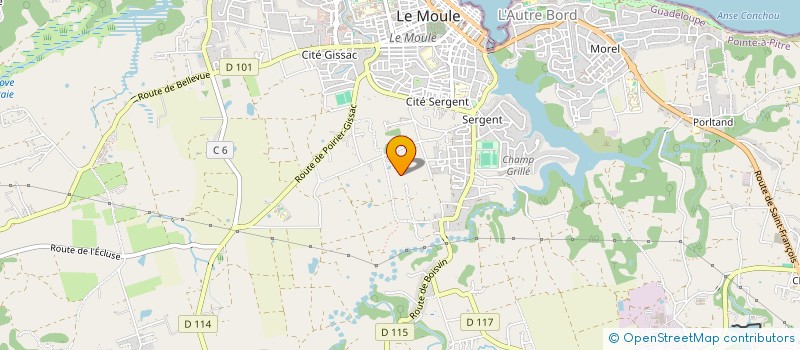 localisation de l'entreprise ESPACE D'ARTS à LE MOULE