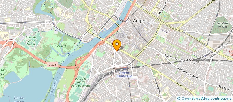 localisation de l'entreprise ESPACE D COIFFURE  ANGERS