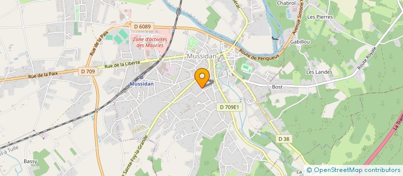 localisation de l'entreprise ESPACE D'ECOUTE ANALYTIQUE à MUSSIDAN