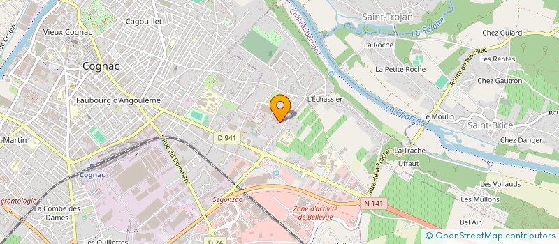 localisation de l'entreprise ESPACE D INSERTION EN REGION DE COGNAC à CHATEAUBERNARD