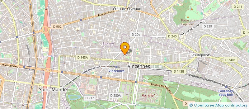 localisation de l'entreprise ESPACE DANIEL SORANO à VINCENNES