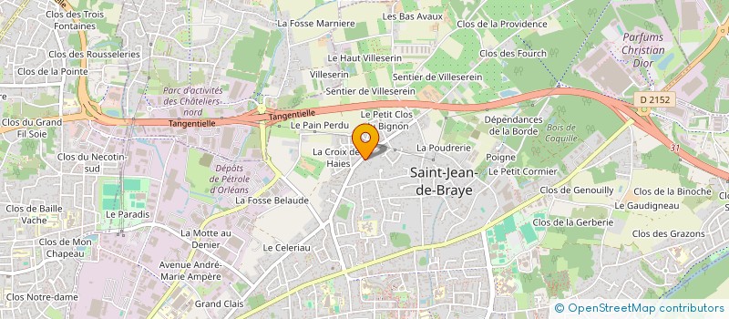 localisation de l'entreprise ESPACE DANSE à SAINT-JEAN-DE-BRAYE