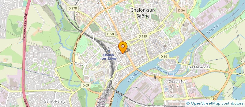 localisation de l'entreprise ESPACE DANSE à CHALON-SUR-SAONE