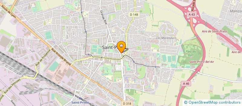 localisation de l'entreprise ESPACE DANSE KONSTANTINOVA  SAINT-PRIEST