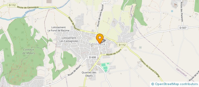 localisation de l'entreprise ESPACE DANSE LE CABARET NEUF  GENISSIEUX