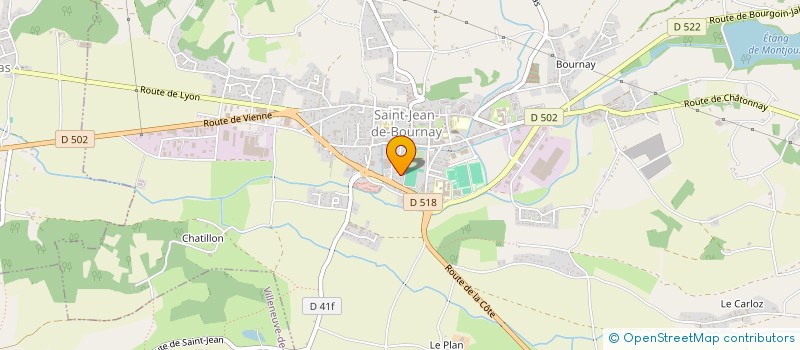 localisation de l'entreprise ESPACE DANSE SAINT-JEAN-DE-BOURNAY  SAINT-JEAN-DE-BOURNAY