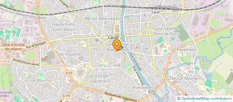 localisation de l'entreprise ESPACE DE DECOUVERTES ET INITIATIVES à LAVAL