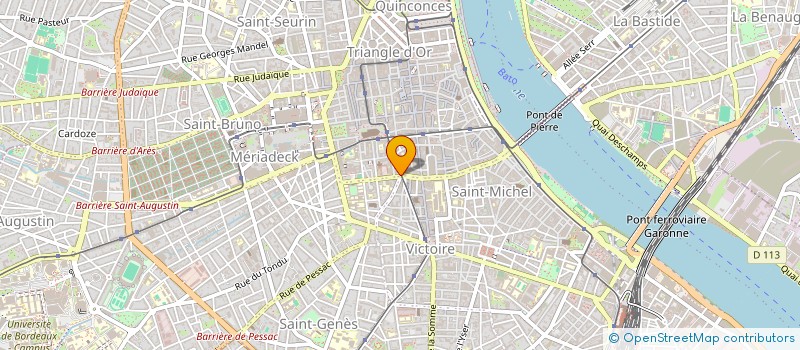 localisation de l'entreprise ESPACE DE LA VIE ASSOCIATIVE DE BORDEAUX  BORDEAUX