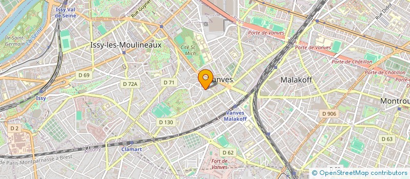 localisation de l'entreprise ESPACE DE REGARDS - JARDINS D ENFANTS MONTESSORI à VANVES
