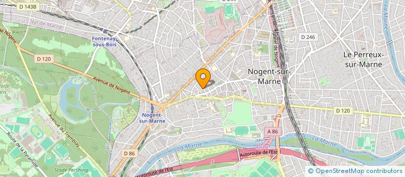 localisation de l'entreprise ESPACE DE VENTE  NOGENT-SUR-MARNE