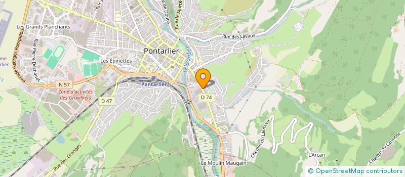 localisation de l'entreprise ESPACE DE VIE à PONTARLIER