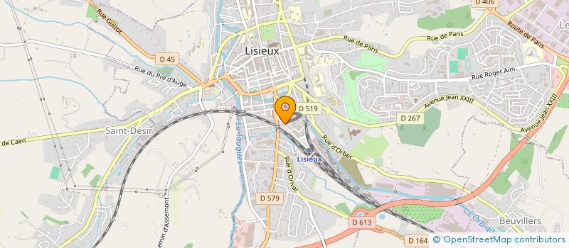 localisation de l'entreprise ESPACE DE VIE TOUT POUR LA MAISON  LISIEUX