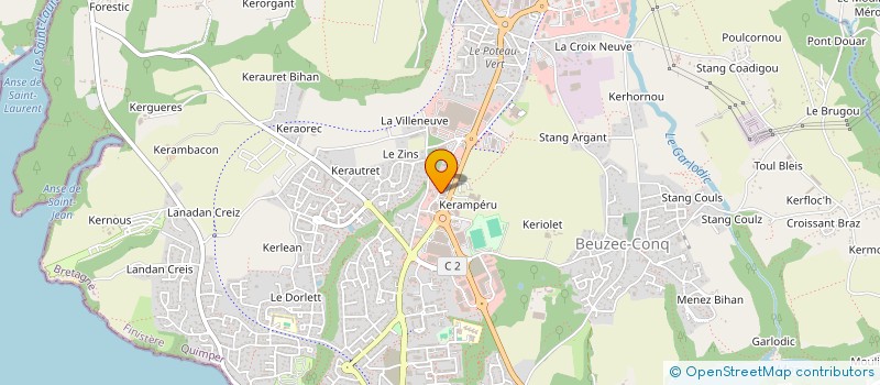 localisation de l'entreprise ESPACE DECO à CONCARNEAU