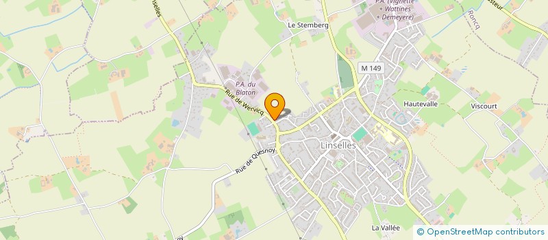 localisation de l'entreprise ESPACE DECO CONCEPT à LINSELLES