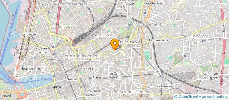 localisation de l'entreprise ESPACE DECOR à MARSEILLE