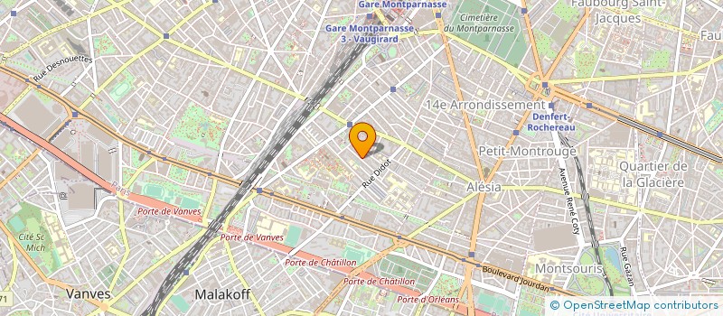 localisation de l'entreprise ESPACE DECOR à PARIS