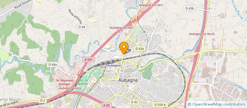 localisation de l'entreprise ESPACE DECOR HABITAT  AUBAGNE