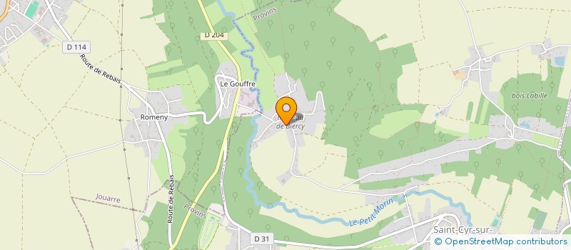 localisation de l'entreprise ESPACE DECOR SARL  SAINT-CYR-SUR-MORIN