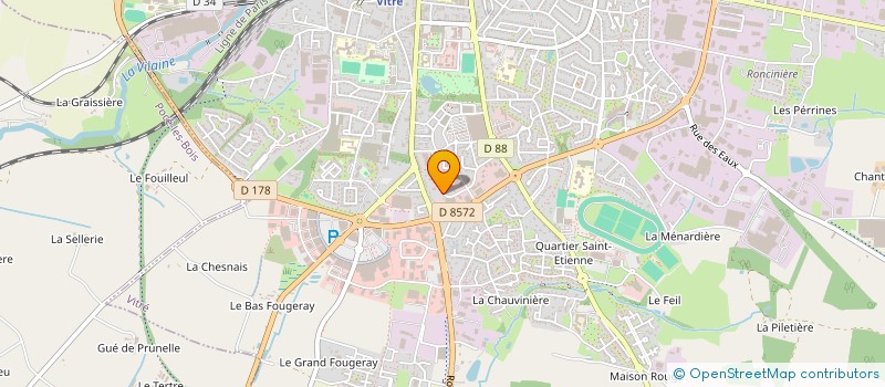 localisation de l'entreprise ESPACE DECORATION  VITRE