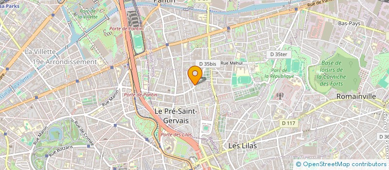localisation de l'entreprise ESPACE DENTAIRE à LE PRE-SAINT-GERVAIS
