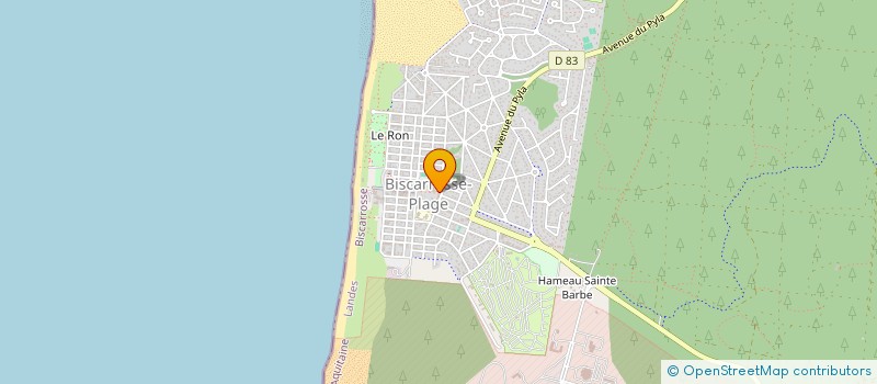 localisation de l'entreprise ESPACE DENTAIRE DE LA PLAGE  BISCARROSSE