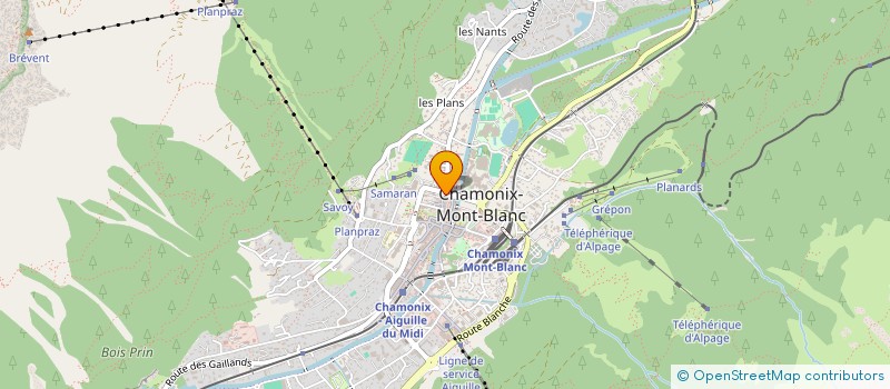 localisation de l'entreprise ESPACE DENTAIRE DU MONT-BLANC  CHAMONIX-MONT-BLANC