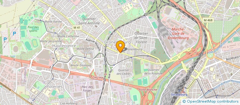 localisation de l'entreprise ESPACE DEPANNAGE à STRASBOURG