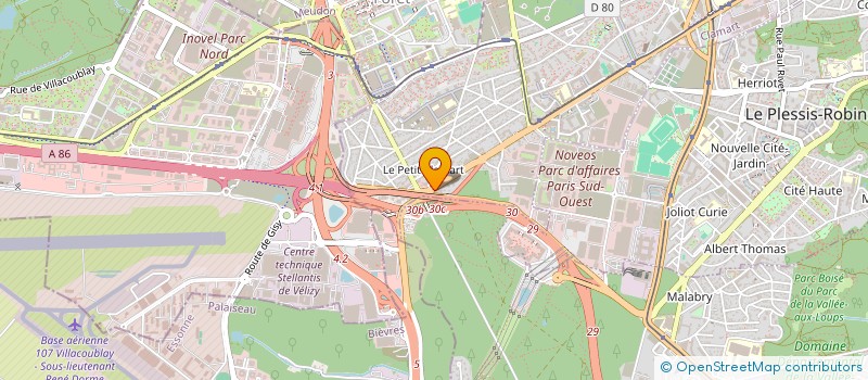 localisation de l'entreprise ESPACE DERIK à CLAMART