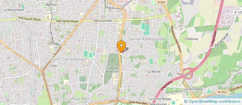 localisation de l'entreprise ESPACE DES ASTUCES COIFFURE  TOURS