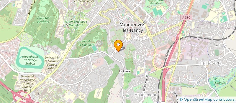 localisation de l'entreprise ESPACE DES MICHOTTES  VANDUVRE-LES-NANCY