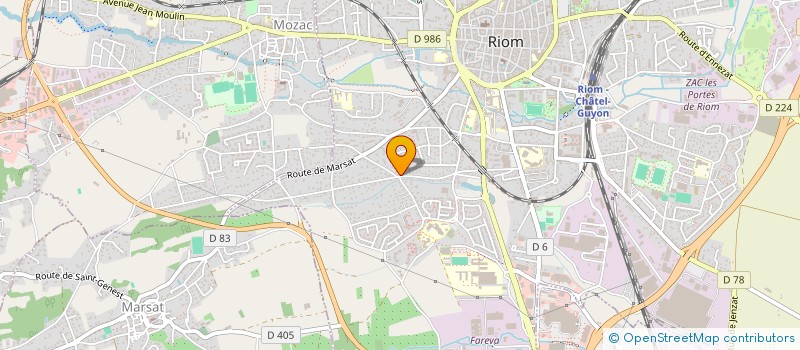 localisation de l'entreprise ESPACE DES SENS à RIOM