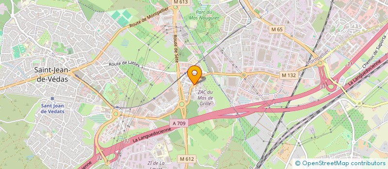 localisation de l'entreprise ESPACE DESIGN à MONTPELLIER