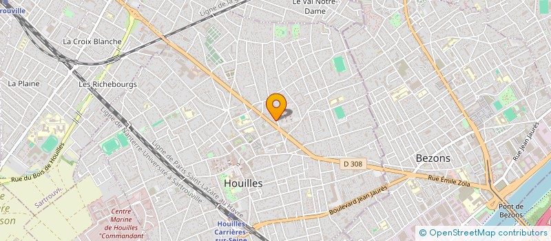 localisation de l'entreprise ESPACE DESIGN SGB  HOUILLES