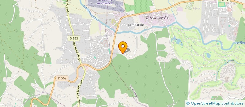 localisation de l'entreprise ESPACE DESIGN SR  TOURRETTES