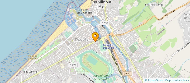localisation de l'entreprise ESPACE DEUX ROUES à DEAUVILLE
