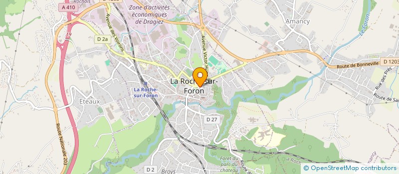 localisation de l'entreprise ESPACE & DEVELOPPEMENTS à LA ROCHE SUR FORON