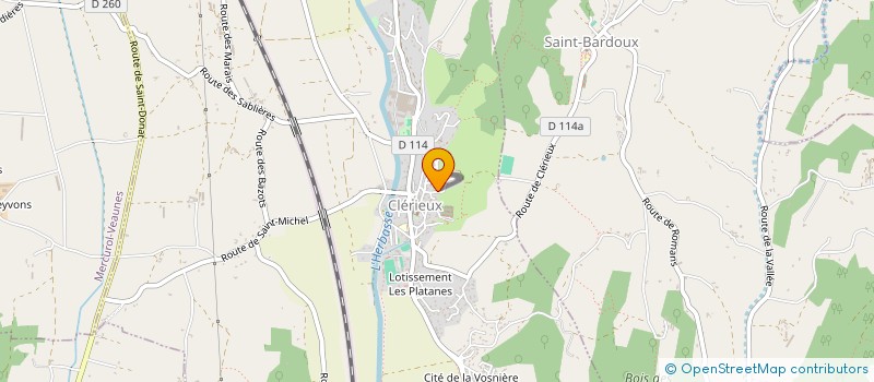 localisation de l'entreprise ESPACE DIAG' DAUPHINE VIVARAIS  CLERIEUX