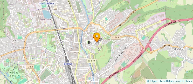 localisation de l'entreprise ESPACE DIAMANT  BELFORT