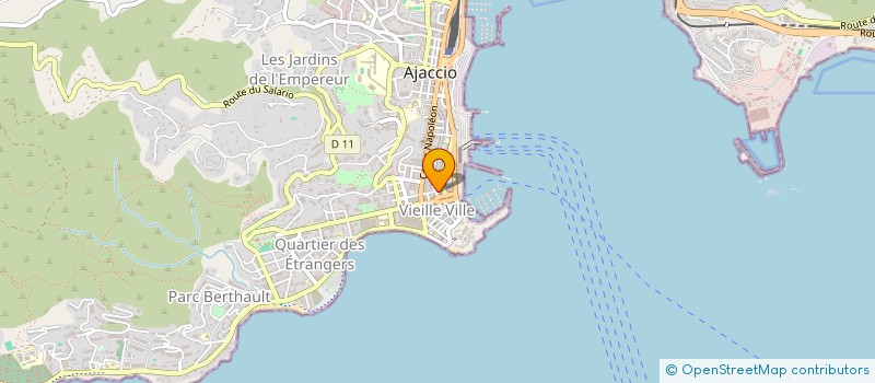 localisation de l'entreprise ESPACE DIFFUSION à AJACCIO