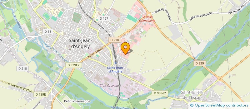 localisation de l'entreprise ESPACE DIFFUSION à SAINT-JEAN-D'ANGELY